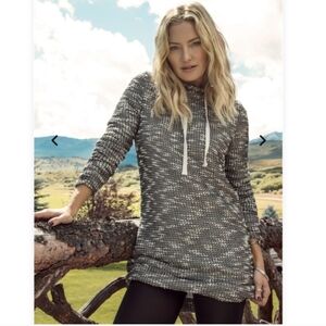 FABLETICS‎ Yukon Effortlessly Cozy Gray Marled Sweater Dress Tunic Small